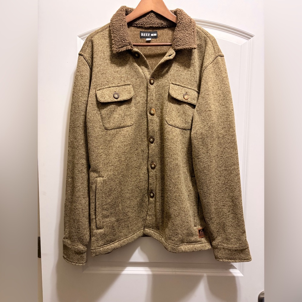 Reef Men's Brown Shirt Jacket
